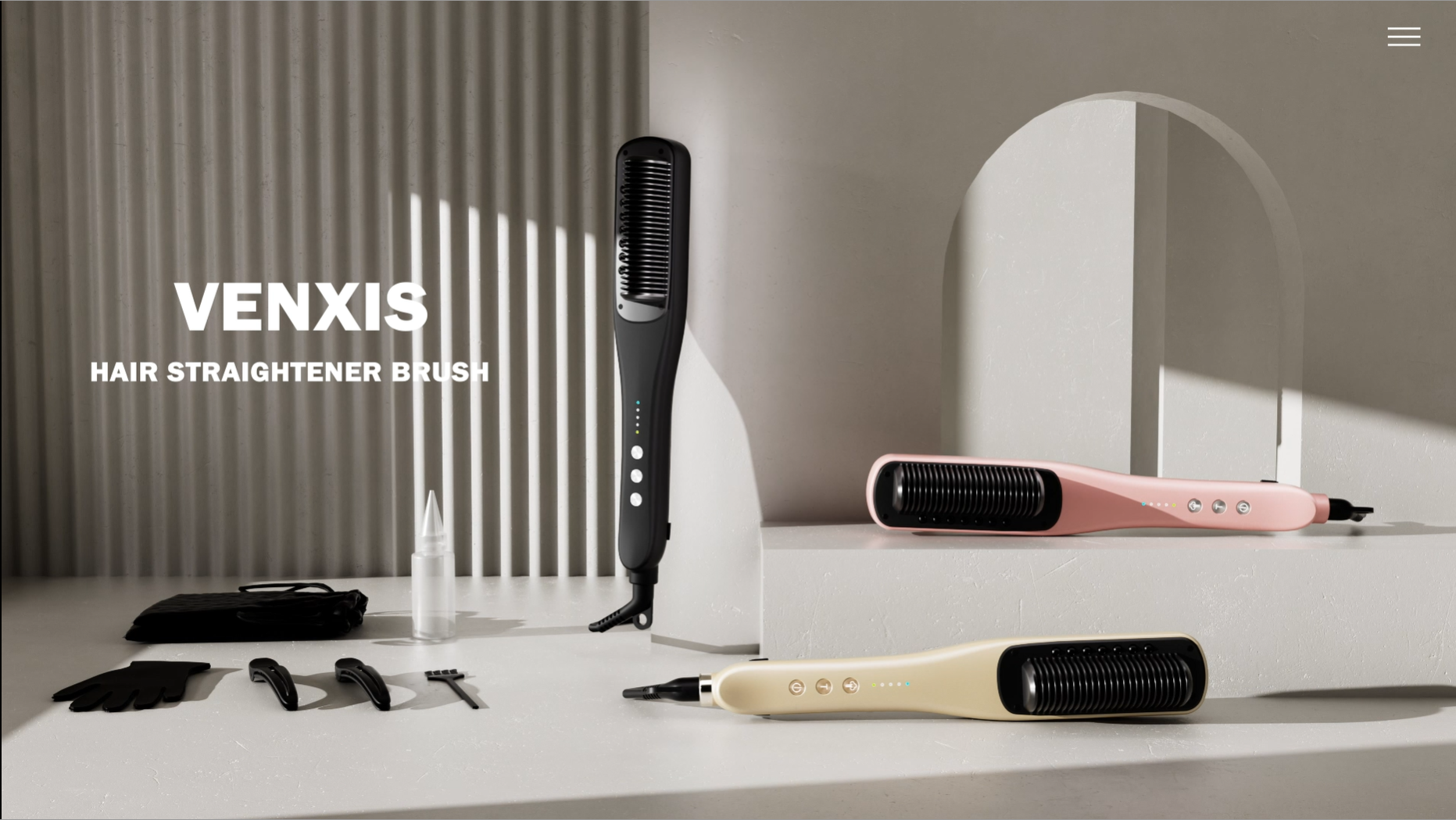 Watch Venxis Straightener Brush With Steam on Amazon Live